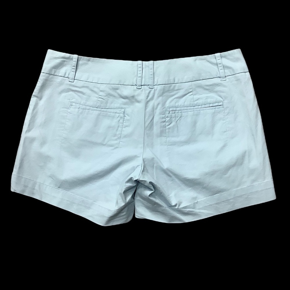 Women's The Limited 2 XS Shorts Chino Khakis Pastel Light Blue Stretch NWOT - Picture 2 of 6
